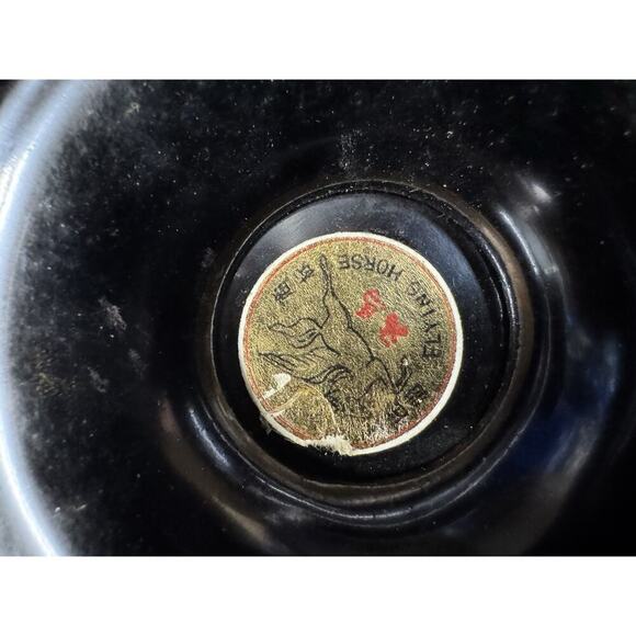 Vintage Fujian Lacquer Ware Asian Hand Painted Set 2 Vases 1 Plate In Box Papers - Picture 16 of 16